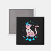 Transgender Cat Astrologie Celestial Lgbt Pride Tr Magnet (Vorderseite/Rückseite)