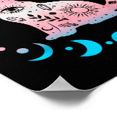 Transgender Cat Astrologie Celestial Lgbt Pride Tr Poster (Ecke)