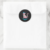 Transgender Cat Astrologie Celestial Lgbt Pride Tr Runder Aufkleber (Tasche)