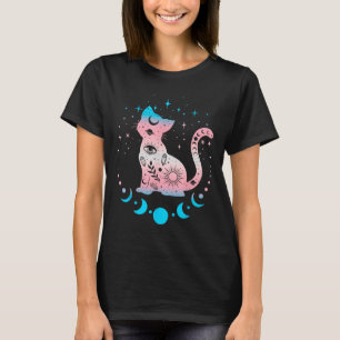 Transgender Cat Astrologie Celestial Lgbt Pride Tr T-Shirt
