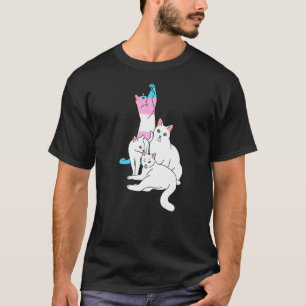 Transgender Cat lgbt Q Niedlich Kitten Trans Pride T-Shirt