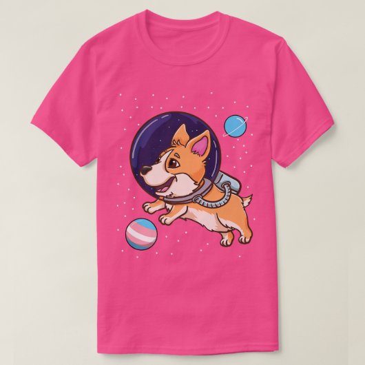 Transgender Corgi im Trans Pride1335 T-Shirt (Design vorne)
