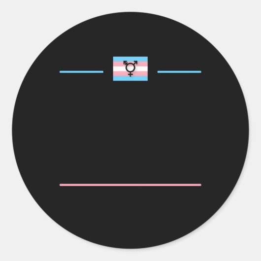 Transgender Day of Remembrance Trans Lgbtq Que N Runder Aufkleber (Vorderseite)