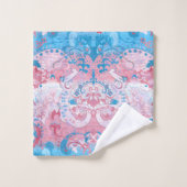 Transgender Dragon Damask - Farbe der Transponderf Badhandtuch Set (Waschlappen)