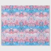 Transgender Dragon Damask - Farbe des Trans-Strich Geschenkpapier (Flach)