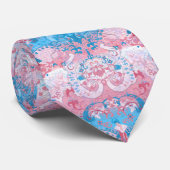 Transgender Dragon Damask - Farbe des Trans-Strich Krawatte (Gerollt)