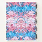 Transgender Dragon Damask - Farbe des Trans-Strich Notizblock (Rückseite)