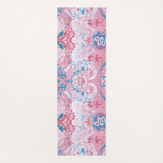 Transgender Dragon Damask - Farbe des Trans-Strich Yogamatte (Vorderseite)