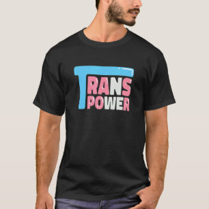 Transgender Equal Power Transexual Flag Lgbt Train T-Shirt