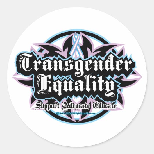 Transgender-Equality-Test Runder Aufkleber (Vorderseite)