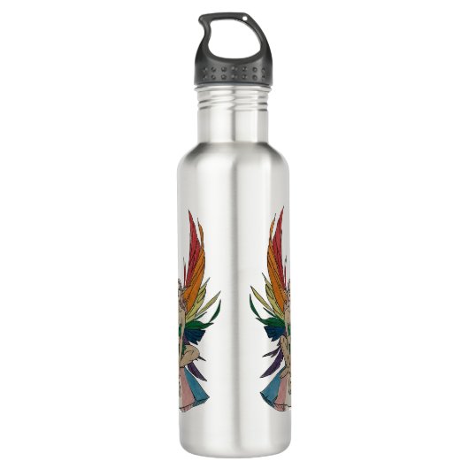 Transgender Faerie Edelstahlflasche (Rückseite)
