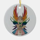 Transgender Faerie Keramik Ornament (Vorne)