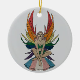 Transgender Faerie  Keramik Ornament