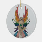 Transgender Faerie Keramik Ornament (Links)
