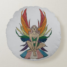 Transgender Faerie  Rundes Kissen