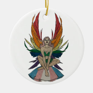 Transgender-Fe Keramik Ornament