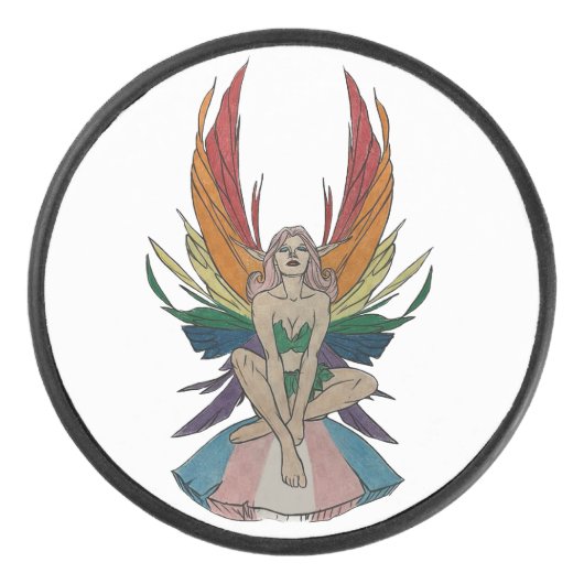 Transgender Fee Eishockey Puck (Vorderseite)