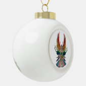 Transgender-Fee Keramik Kugel-Ornament (Links)