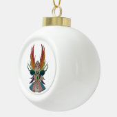 Transgender-Fee Keramik Kugel-Ornament (Rechts)