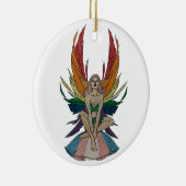 Transgender Fee Keramik Ornament (Rechts)