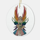 Transgender Fee Keramik Ornament (Links)