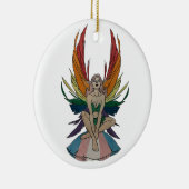 Transgender Fee Keramik Ornament (Rechts)