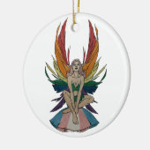 Transgender Fee Keramik Ornament (Links)