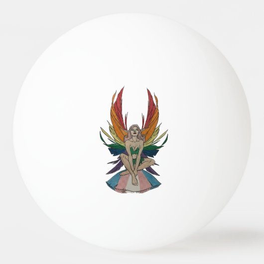 Transgender Fee Tischtennisball (Vorderseite)