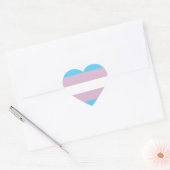 Transgender-Flag-Aufkleber (Herz) Herz-Aufkleber (Umschlag)