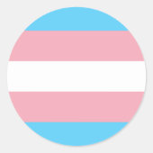 Transgender-Flag-Aufkleber, Prix-Community/Geschle Runder Aufkleber (Vorderseite)