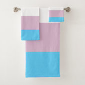 Transgender Flag Bath Set (Insitu)