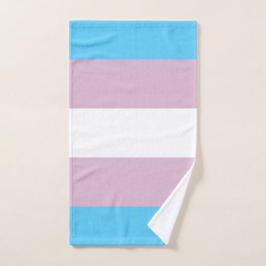 Transgender Flag Bath Set (Handtuch)