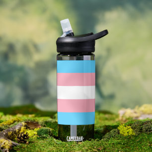 Transgender-Flag, Community, Stolz/Geschlechterfla Trinkflasche