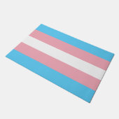 Transgender Flag Doormat Fußmatte (Schrägansicht)