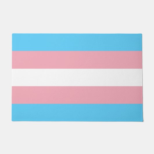 Transgender Flag Doormat Fußmatte (Vorderseite)