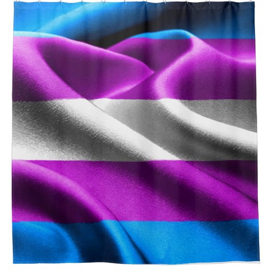 Transgender-Flag Duschvorhang (Vorderseite)
