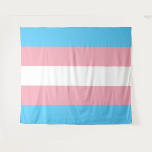 Transgender-Flag Extra groß Wandteppich (Vorderseite (Horizontal))