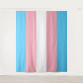 Transgender-Flag Extra groß Wandteppich (Vorderseite)