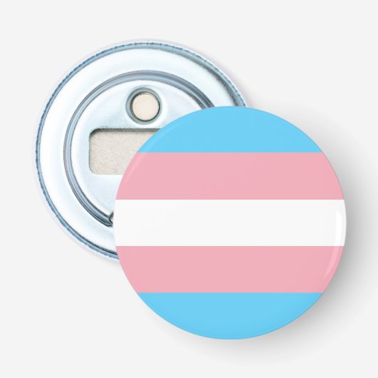 Transgender-Flag Flaschenöffner (Vorderseite)