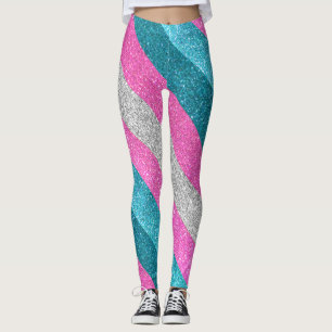 Transgender Flag Gay Pride Glitzer LGBTQ Que Leggings