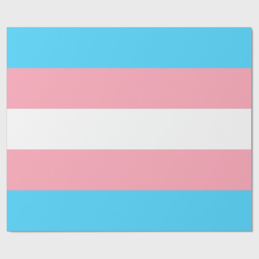 Transgender-Flag Geschenkpapier (Flach)