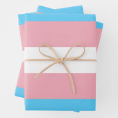 Transgender Flag Geschenkpapier Set (Beispiel)