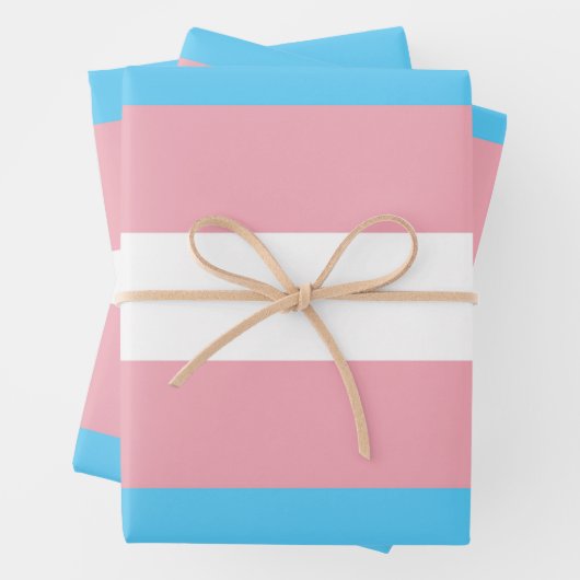 Transgender Flag Geschenkpapier Set (Beispiel)