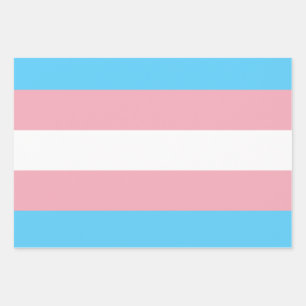 Transgender Flag Geschenkpapier Set