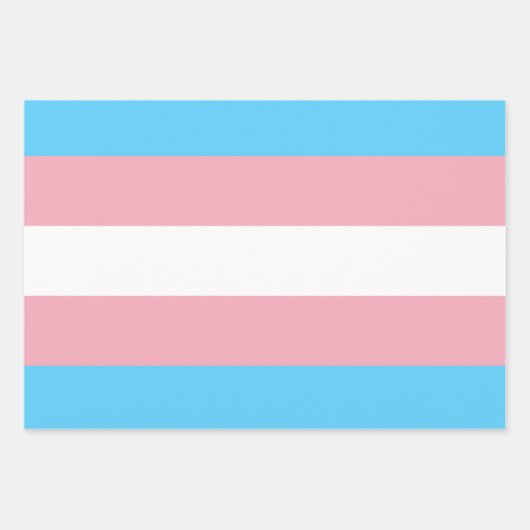Transgender Flag Geschenkpapier Set (Vorderseite)