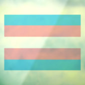 Transgender-Flag, Geschlecht, LGBT und Stolz Fensteraufkleber (Blatt 3)