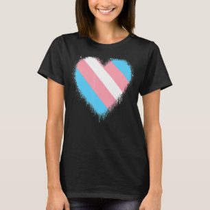 Transgender-Flag-Herz für Transgender-Preis T-Shirt