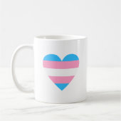 Transgender-Flag-Herz Kaffeetasse (Links)