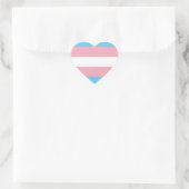 Transgender-Flag-Herzaufkleber Herz-Aufkleber (Tasche)