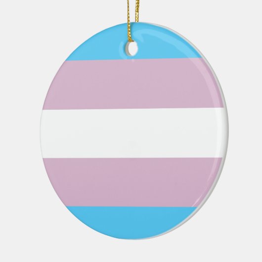Transgender Flag Keramik Ornamente (Links)